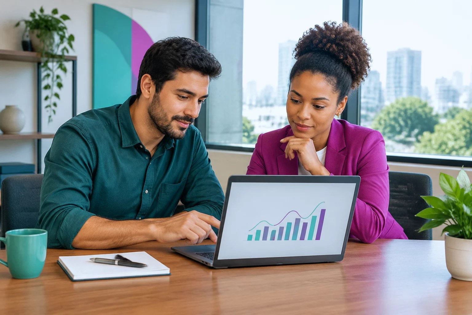 Revisão de resultados e indicadores empresariais